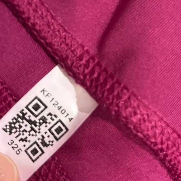 ALL IN MOTION Leggings Sz XL Fuchsia Pink Pockets Sheer Panels - Picture 9 of 12